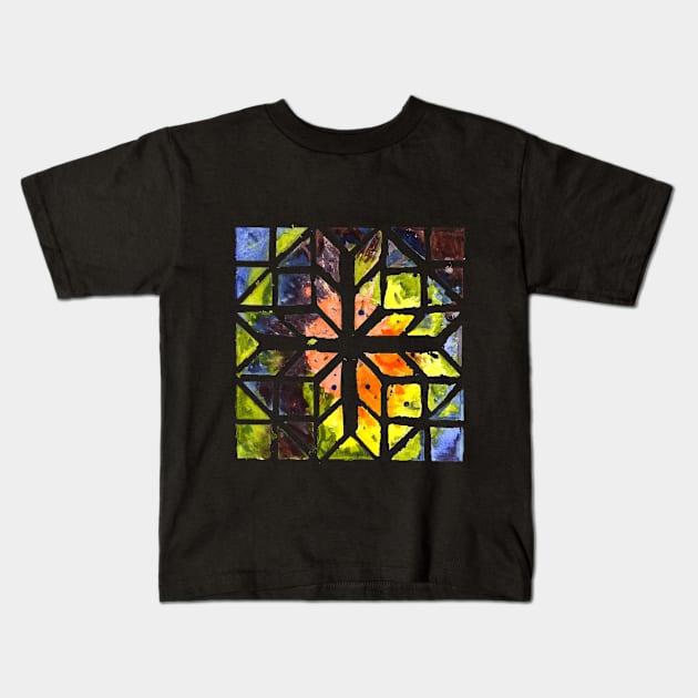 Geometric Splat Kids T-Shirt by SiqueiroScribbl